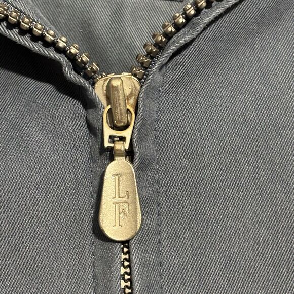 VTG London Fog Bomber Jacket Mens Small Full Vislon Zip Lightweight Blue - Picture 5 of 14